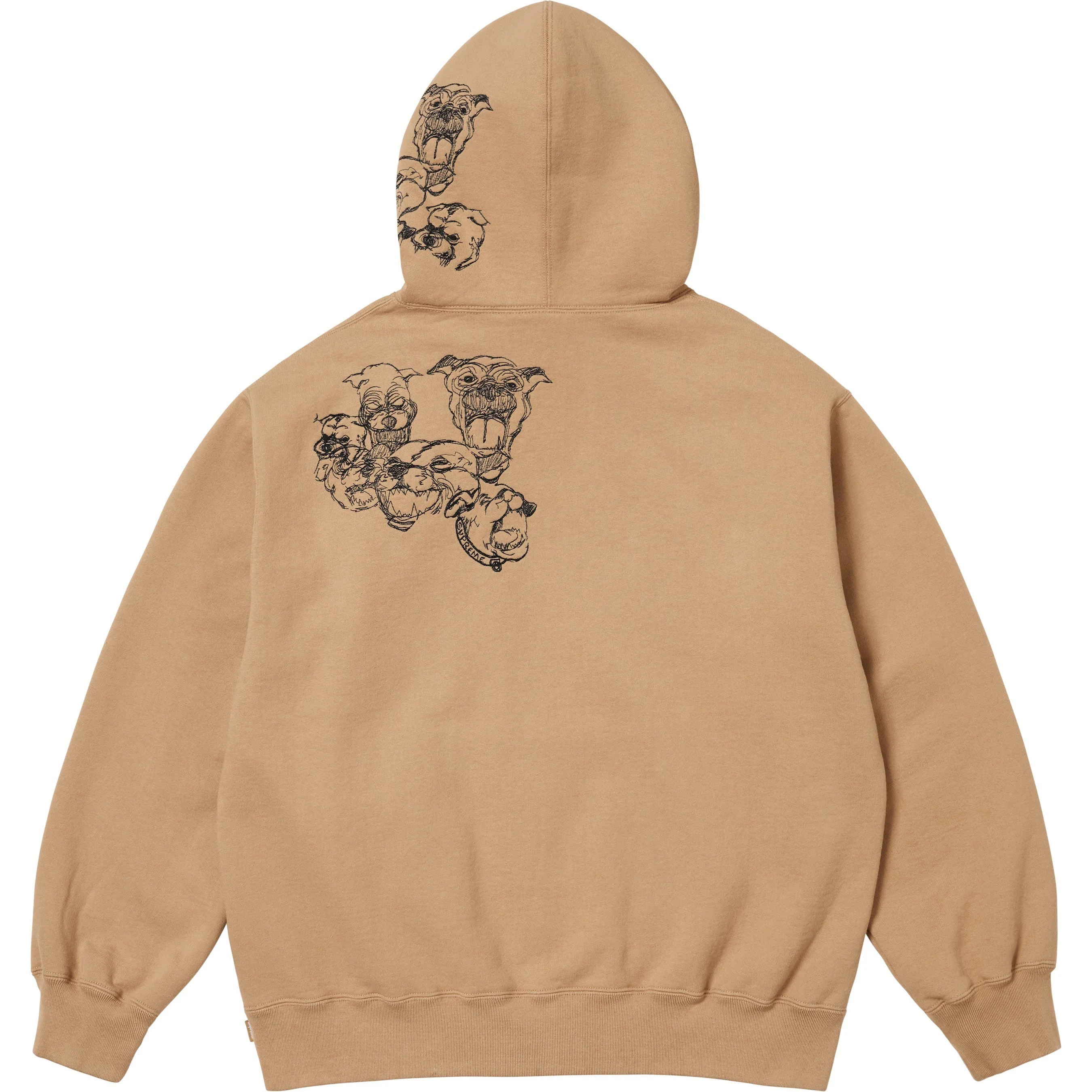 Pitbulls Embroidered Hooded Sweatshirt view 3